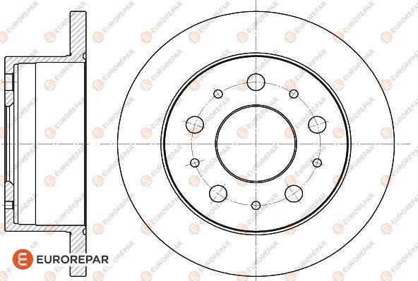 EUROREPAR 1618863480 - Тормозной диск unicars.by