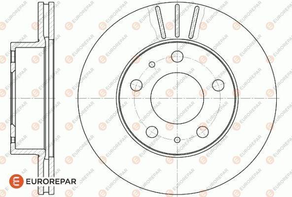 EUROREPAR 1618863880 - Тормозной диск unicars.by