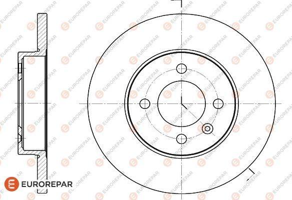 EUROREPAR 1618867880 - Тормозной диск unicars.by