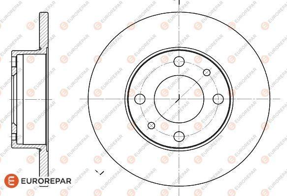 EUROREPAR 1618867280 - Тормозной диск unicars.by