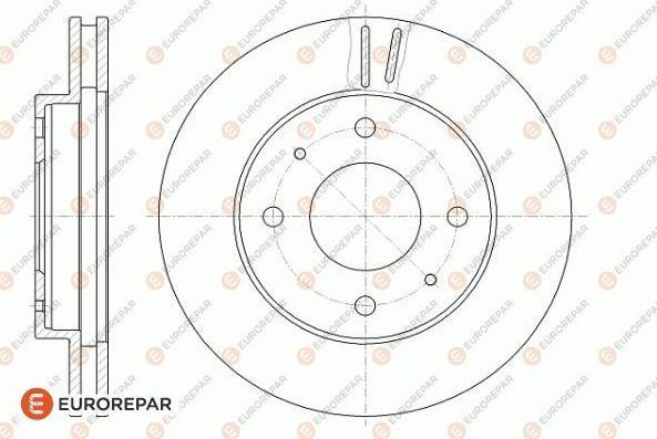 EUROREPAR 1618885380 - Тормозной диск unicars.by