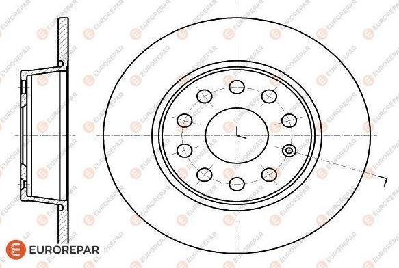 EUROREPAR 1618886780 - Тормозной диск unicars.by