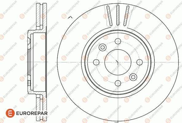 EUROREPAR 1618880480 - Тормозной диск unicars.by