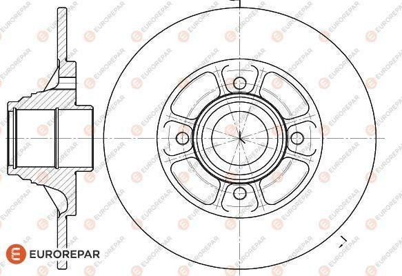 EUROREPAR 1618880080 - Тормозной диск unicars.by