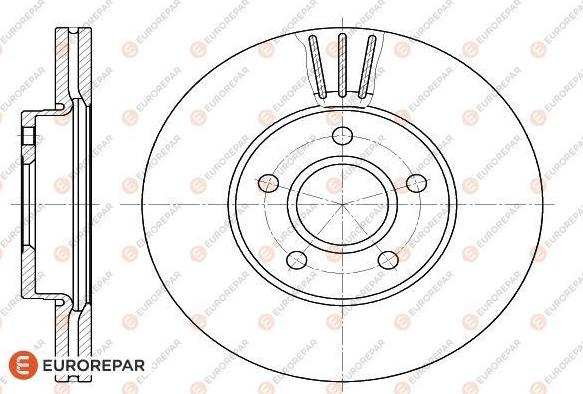 EUROREPAR 1618880180 - Тормозной диск unicars.by