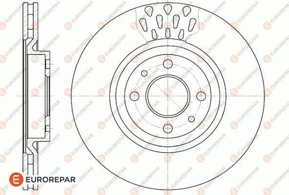 EUROREPAR 1618881680 - Тормозной диск unicars.by