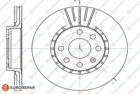 EUROREPAR 1618883980 - Тормозной диск unicars.by