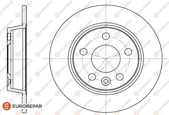 EUROREPAR 1618883480 - Тормозной диск unicars.by