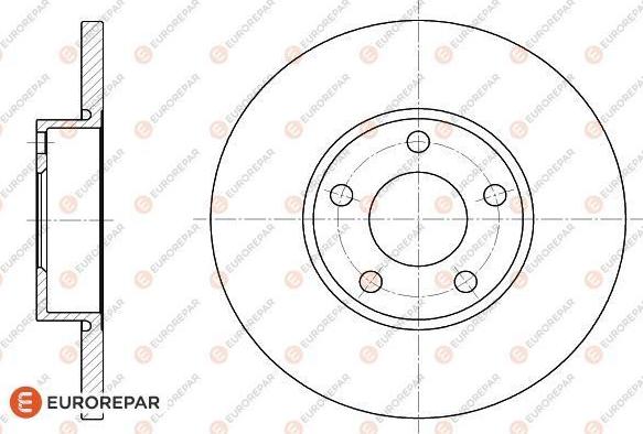 EUROREPAR 1618883080 - Тормозной диск unicars.by