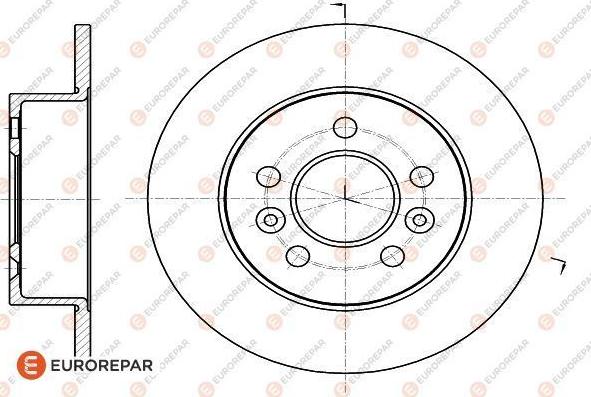 EUROREPAR 1618887480 - Тормозной диск unicars.by