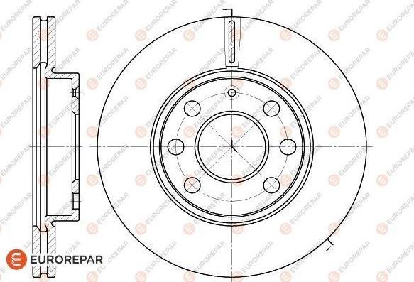 EUROREPAR 1618879480 - Тормозной диск unicars.by