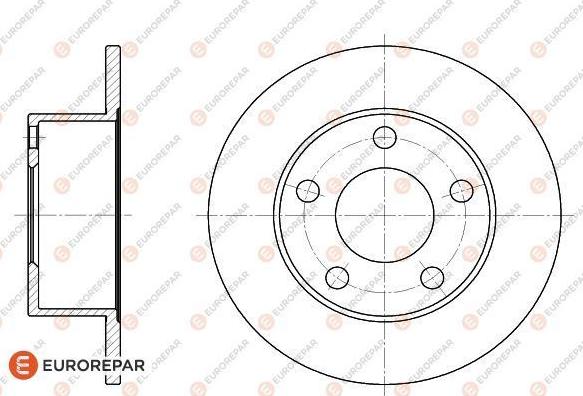 EUROREPAR 1618874680 - Тормозной диск unicars.by