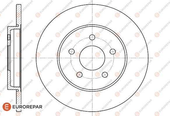 EUROREPAR 1618875380 - Тормозной диск unicars.by