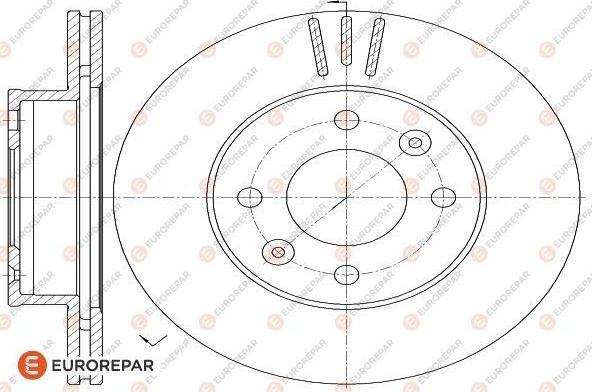 EUROREPAR 1618870480 - Тормозной диск unicars.by