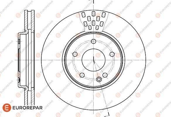 EUROREPAR 1618873980 - Тормозной диск unicars.by