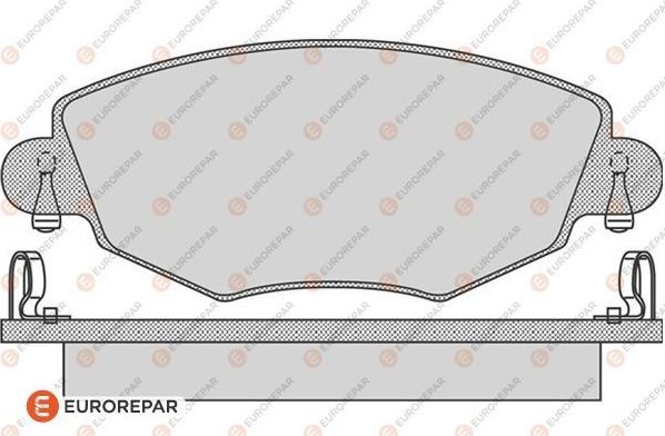 EUROREPAR 1617256280 - Тормозные колодки, дисковые, комплект unicars.by