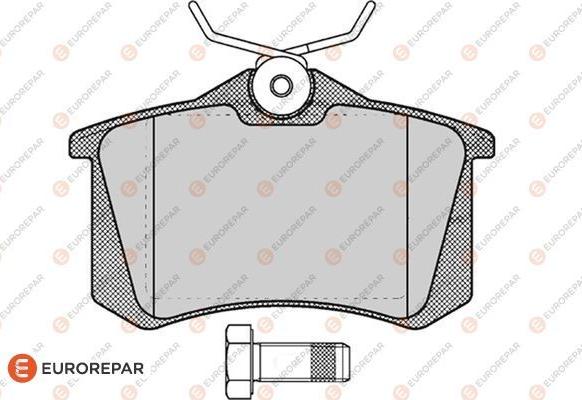 EUROREPAR 1617250480 - Тормозные колодки, дисковые, комплект unicars.by