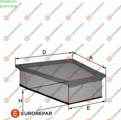 EUROREPAR 1680353880 - Воздушный фильтр, двигатель unicars.by