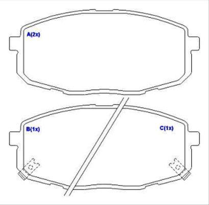 EUROREPAR 1636488580 - Тормозные колодки, дисковые, комплект unicars.by