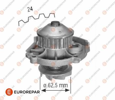 EUROREPAR 1637175480 - Водяной насос unicars.by