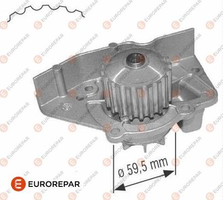 EUROREPAR 1637173180 - Водяной насос unicars.by