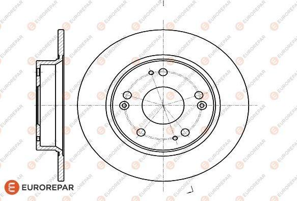 EUROREPAR 1622805680 - Тормозной диск unicars.by