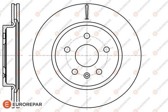 EUROREPAR 1622813680 - Тормозной диск unicars.by