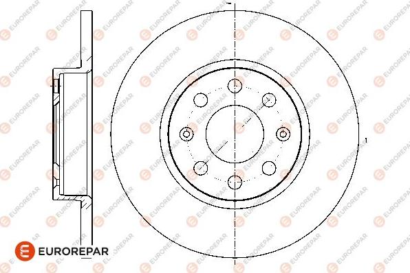 EUROREPAR 1676009780 - Тормозной диск unicars.by