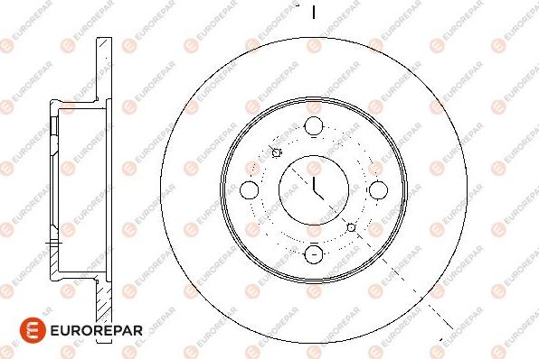 EUROREPAR 1676013280 - Тормозной диск unicars.by