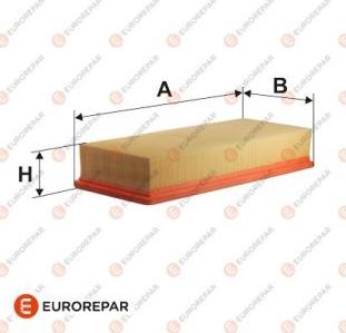 EUROREPAR E147040 - Воздушный фильтр, двигатель unicars.by