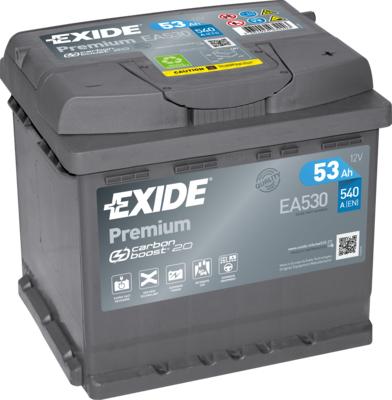 Exide EA530 - Стартерная аккумуляторная батарея, АКБ unicars.by