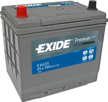 Exide EA655 - Стартерная аккумуляторная батарея, АКБ unicars.by