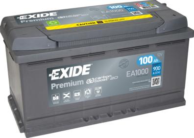 Exide EA1000 - Стартерная аккумуляторная батарея, АКБ unicars.by