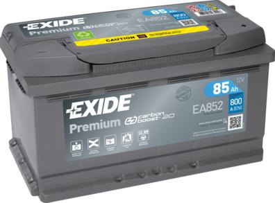 Exide EA852 - Стартерная аккумуляторная батарея, АКБ unicars.by