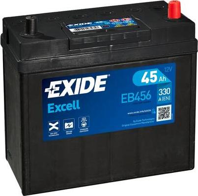 Exide EB456 - Стартерная аккумуляторная батарея, АКБ unicars.by