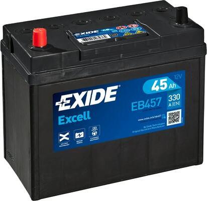 Exide EB457 - Стартерная аккумуляторная батарея, АКБ unicars.by