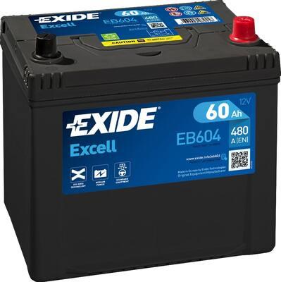 Exide EB604 - Стартерная аккумуляторная батарея, АКБ unicars.by