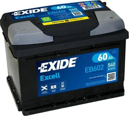 Exide EB602 - Стартерная аккумуляторная батарея, АКБ unicars.by