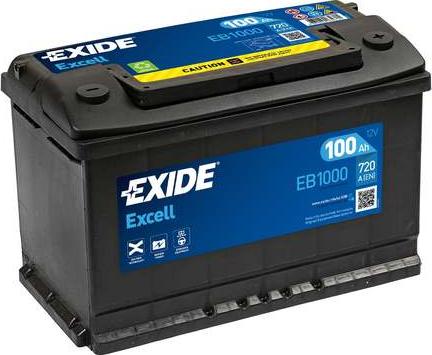 Exide EB1000 - Стартерная аккумуляторная батарея, АКБ unicars.by