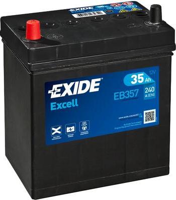 Exide EB357 - Стартерная аккумуляторная батарея, АКБ unicars.by