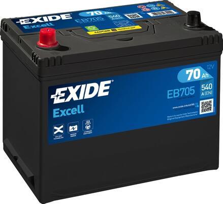 Exide EB705 - Стартерная аккумуляторная батарея, АКБ unicars.by