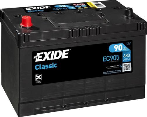 Exide EC905 - Стартерная аккумуляторная батарея, АКБ unicars.by