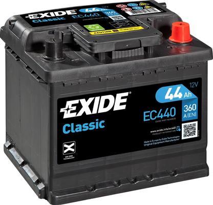 Exide EC440 - Стартерная аккумуляторная батарея, АКБ unicars.by