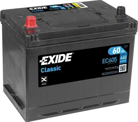 Exide EC605 - Стартерная аккумуляторная батарея, АКБ unicars.by