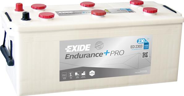 Exide ED2303 - Стартерная аккумуляторная батарея, АКБ unicars.by