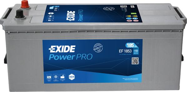 Exide EF1853 - Стартерная аккумуляторная батарея, АКБ unicars.by