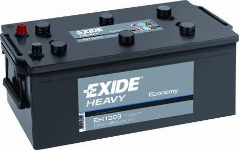 Exide EH1203 - Стартерная аккумуляторная батарея, АКБ unicars.by