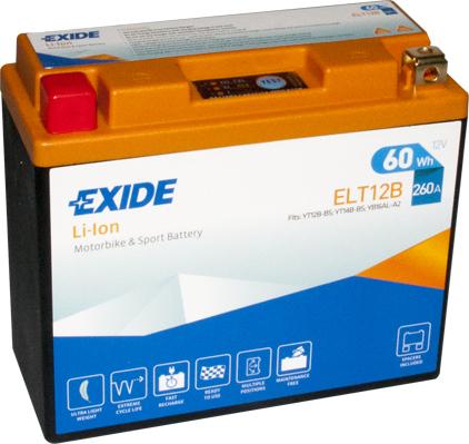 Exide ELT12B - Стартерная аккумуляторная батарея, АКБ unicars.by