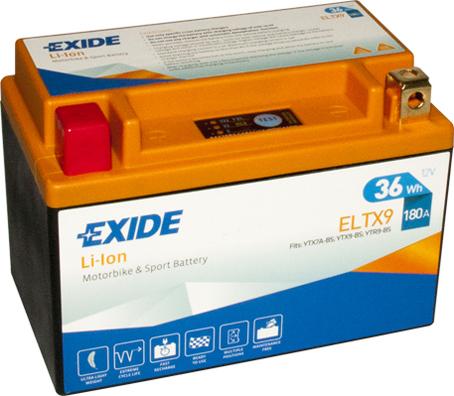 Exide ELTX9 - Стартерная аккумуляторная батарея, АКБ unicars.by