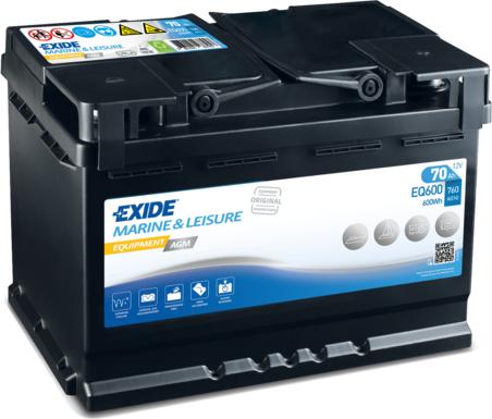 Exide EQ600 - Стартерная аккумуляторная батарея, АКБ unicars.by